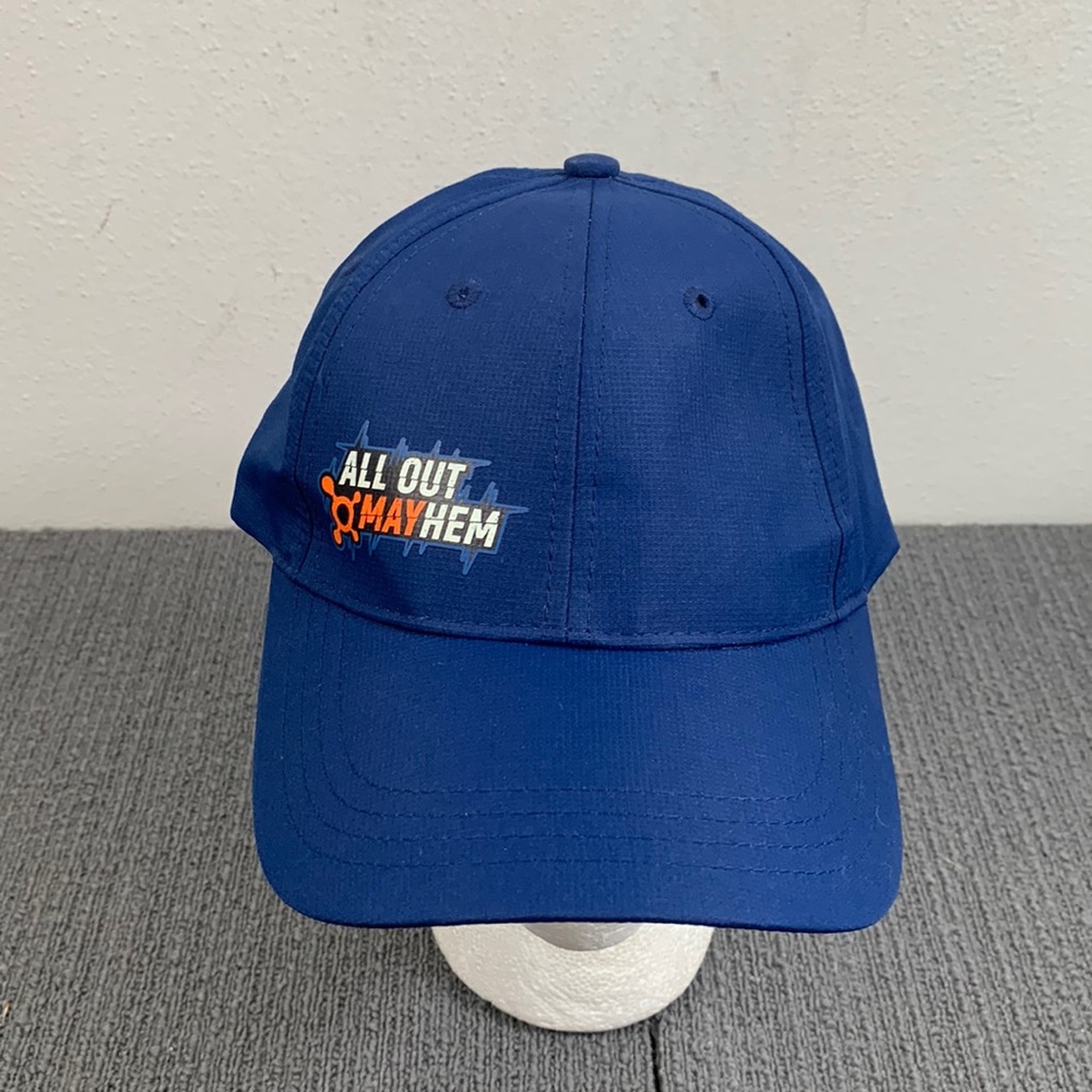 Orange Theory All Out Mayhem Baseball Hat Unisex Adjustable Blue Strapback Cap